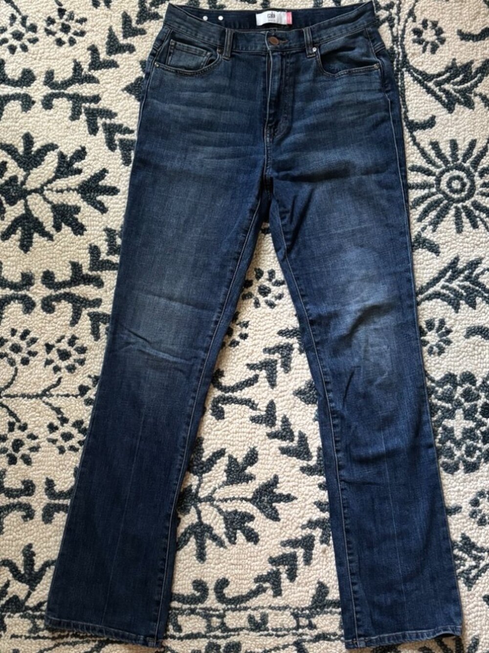 Cabi Jeans Size 4 Dark Wash Stretch Slim Bootcut Jeans